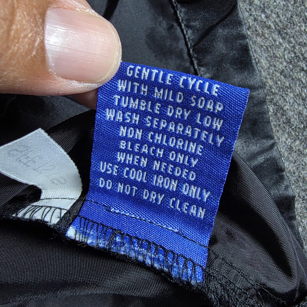 VTG‎ Starter Tampa Bay Devil Rays Windbreaker Mens XL Black Diamond Collection - Picture 9 of 11